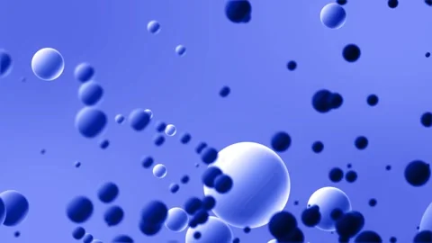 Blue bubbles spreading in different directions with depth of field effect. 스톡 동영상 282361005