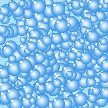 Blue bubbles texture background seamless pattern Stockillustratie