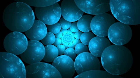 Blue Bubbles Vortex Stock-Footage 49535774