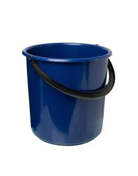 Blue bucket Stock Photos