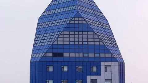 Blue building up Stock Footage 296644151