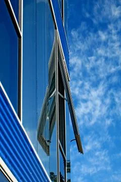 Blue building Stock Photos