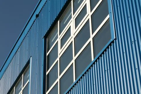 Blue building Stock Photos