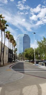 Blue building Foto stock
