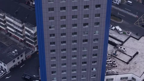 Blue building tilt up Stock Footage 296643999