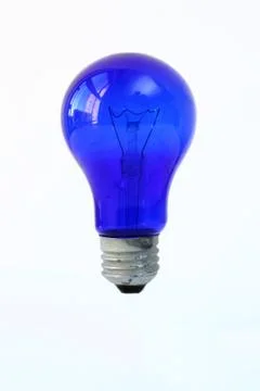 Blue bulb Stock Photos