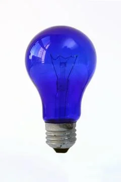 Blue bulb Stock Photos