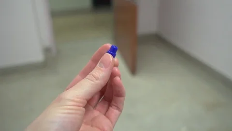 Blue Bullet Casing Stock Footage 72295848