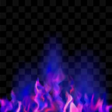 Blue Burning Fire Flame Illustrazione stock