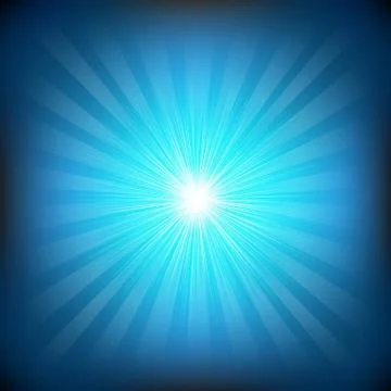Blue burst Stock Illustration