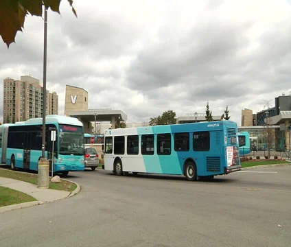 Blue bus Stock Footage 55297393