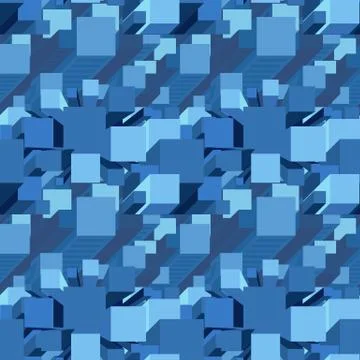 Blue Business Techno Background Stock Illustration
