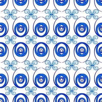 Blue butterflies Illustrazione stock