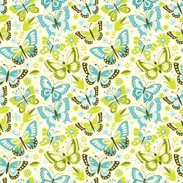 Blue butterflies on a white background Stock Illustration