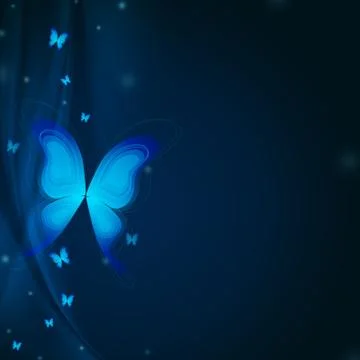 Blue butterflys Stock Illustration