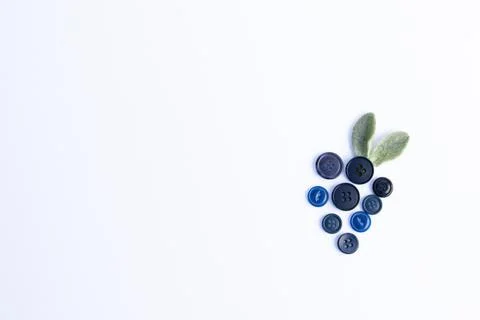 Blue button berry Stock Photos