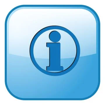 Blue button communication icon Stock Illustration