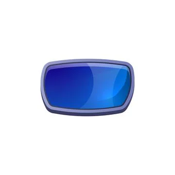 Blue button for game flat style, vector illustration Stockillustratie