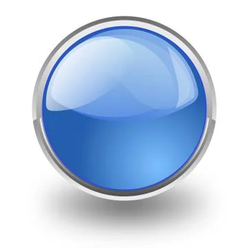 Blue button Stock Illustration