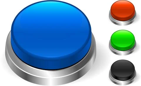 Blue Button Stock Illustration