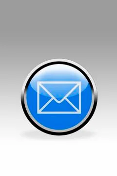 Blue button showing letter symbol, close up Stock Illustration