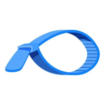 Blue cable tie securing wires and organizing cables Stock Illustration