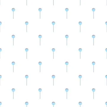 Blue cake pops with sprinkles repeating pattern Illustrazione stock