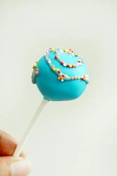 Blue cakepop Stock Photos