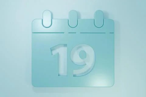 Blue Calendar with Happy Easter icon isolated on blue background. Spring Ch.. Illustrazione stock
