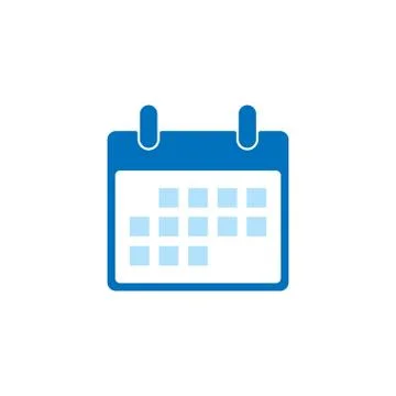 Blue calendar icon Ilustración de archivo