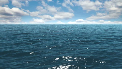 The blue calm ocean Stock Footage 86491710