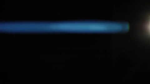 Blue In-Camera Anamorphic Colorful Lens Flare Video stock 237404253
