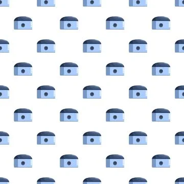 Blue camera lens pattern seamless background digital art Stock Illustration