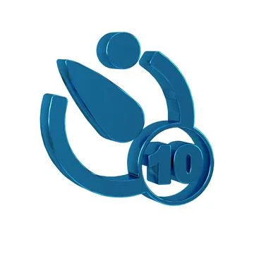 Blue Camera timer icon isolated on transparent background. Photo exposure. .. イラスト素材