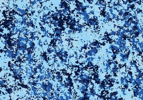 Blue camouflage background Stock Illustration