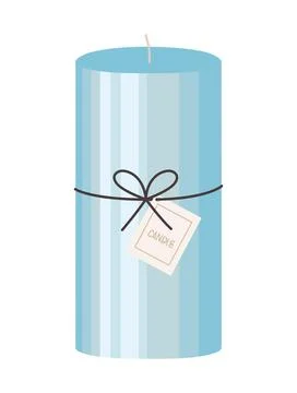 Blue candle design 스톡 일러스트