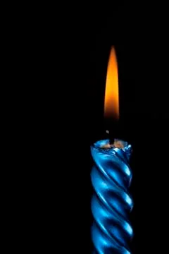 Blue candles Foto stock