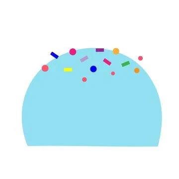 Blue candy cane on an isolated background. Dessert. Tea time. Design elements Stockillustratie