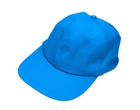Blue cap isolated on white Stock Photos