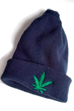 Blue cap 库存照片