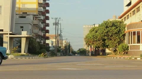 Blue car Stock Footage 12184334