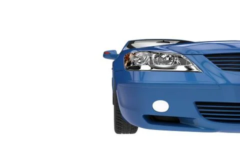 Blue Car Headlight Stock Illustration