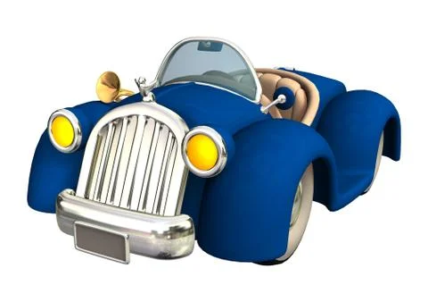 Blue Car Stock Illustration