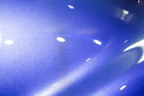 Blue car paint surface texture Stock Photos