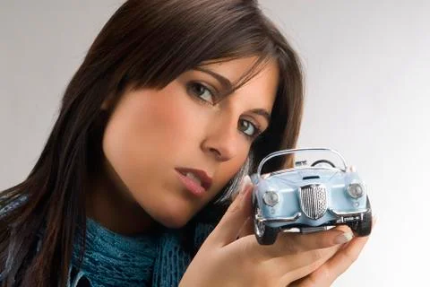 Blue car Stock Photos