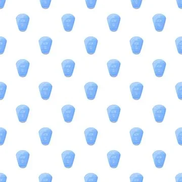 Blue car remote key pattern seamless background Stock Illustration
