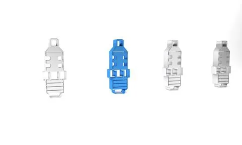 Blue Car spark plug icon isolated on white background. Car electric candle... Stock Illustration