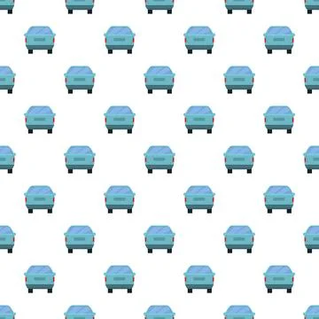 Blue car tail rear pattern seamless background design Stock Illustration