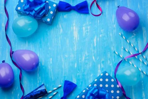 Blue card to personalize Stock Photos