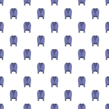 Blue cardigan pattern creating seamless fabric design Stock Illustration